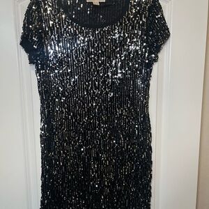 Michael Kors Black Sequin Dress